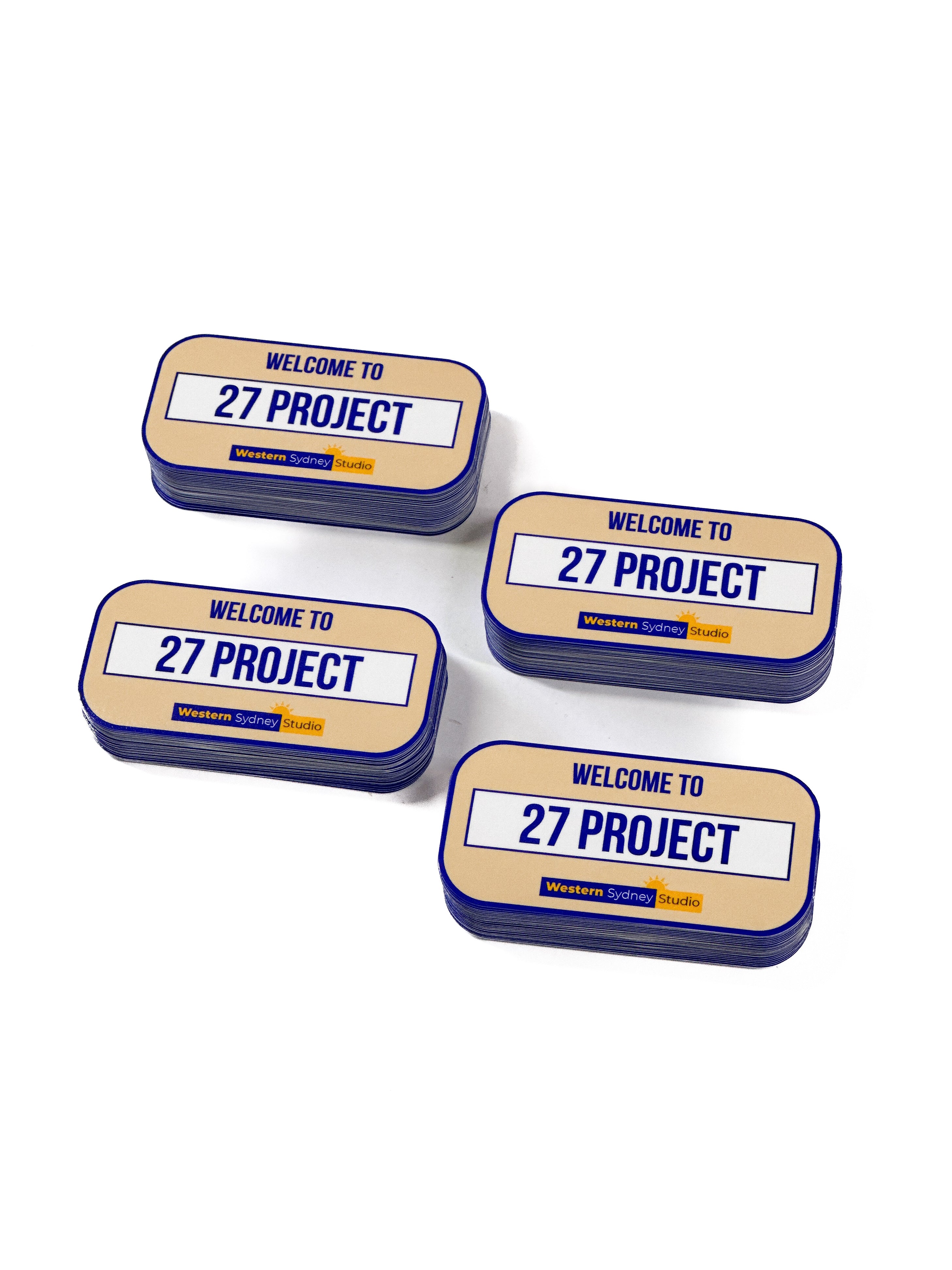 Custom Die Cut Rectangle Stickers