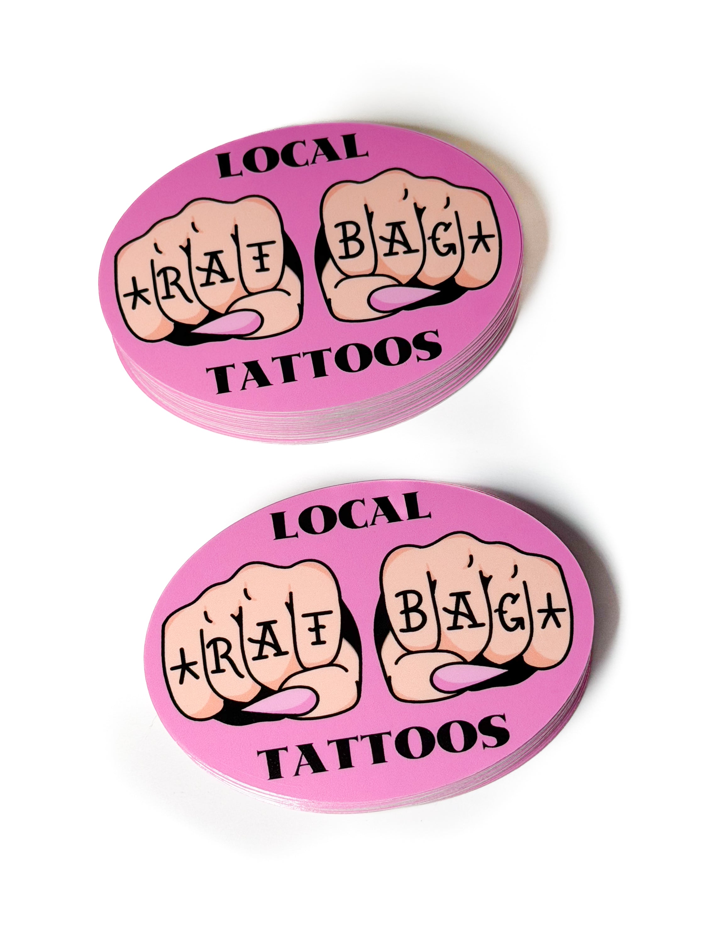 Custom Die Cut Oval Stickers