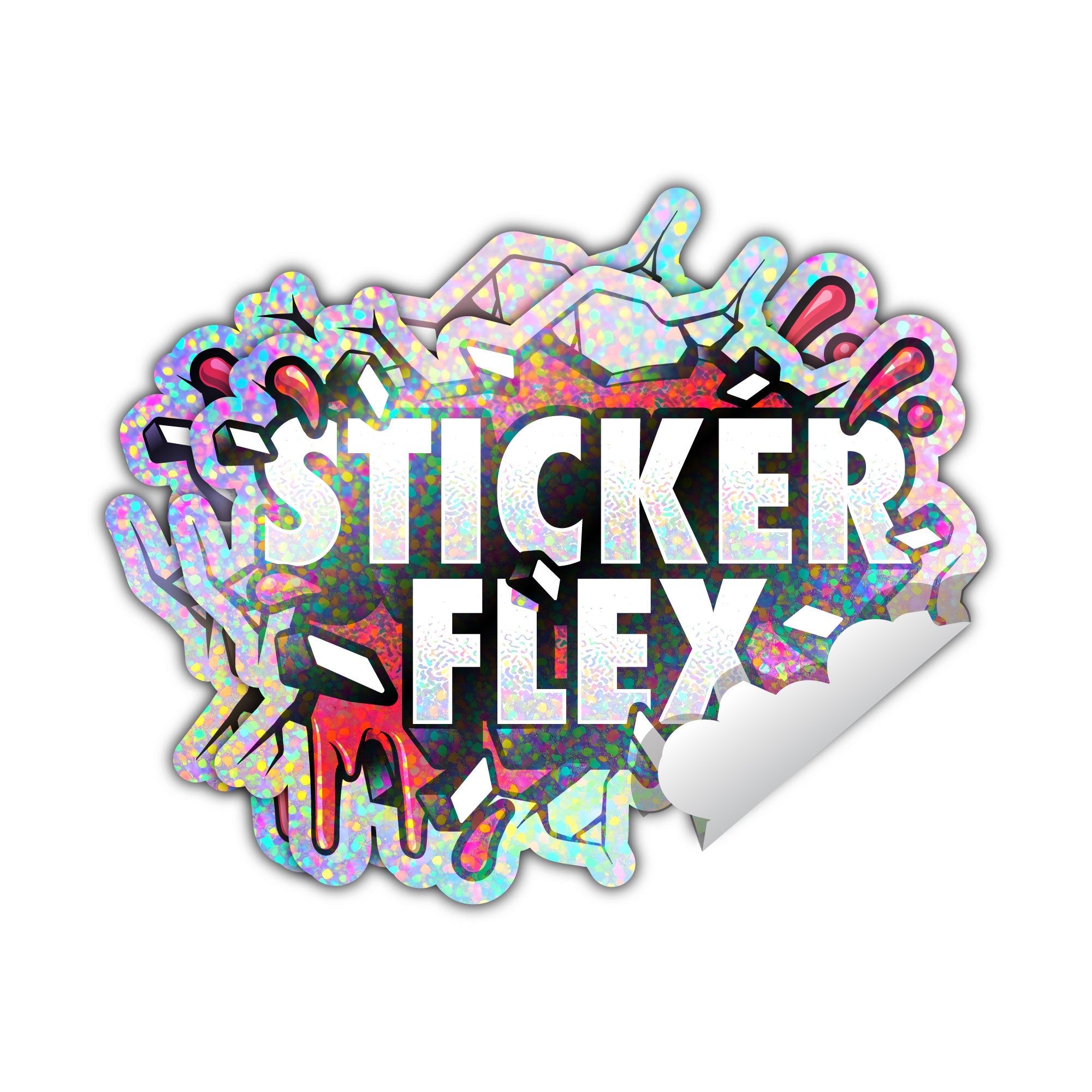 Holographic Glitter Die Cut Stickers