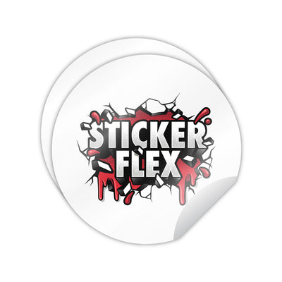 Premium Weatherproof Custom Die Cut Circle Stickers