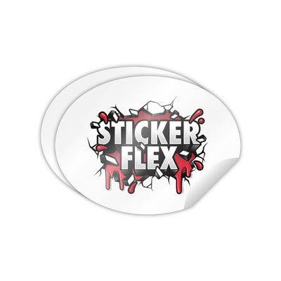 Custom Die Cut Oval Stickers